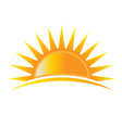 Sun rise logo vector image