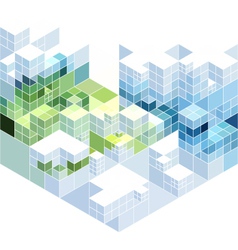 Abstract cubic background vector image
