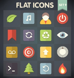 Universal Flat Icons for Applications Set 9 vector image