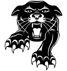 Black panther vector image