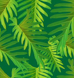 Leaf seamless pattern vector image