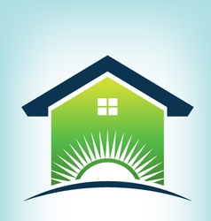 Solar House Logo vector image