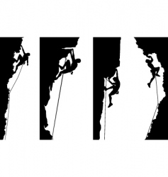 Climbers vector image