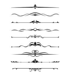 Borders and monograms vector image