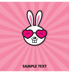 Funny bunny vector image