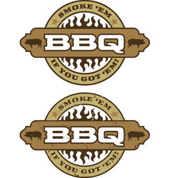 Barbecue design element vector image