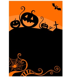 Halloween card vector image