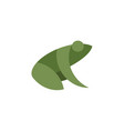 Frog flat sign mark trend vector image