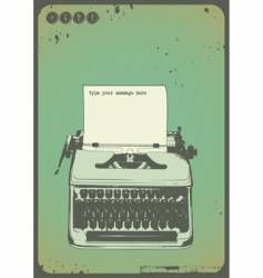 Typewriter vector image