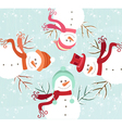 Winter background vector image