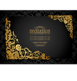 Vintage background antique victorian ornament vector image