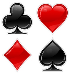 Card suit icons Card suit icons vector image