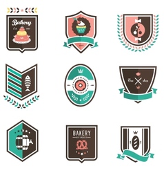 Food emblems Food emblems vector image