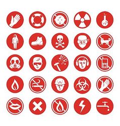 Work protection various icons vector image