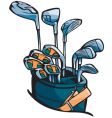 Golf set vector image
