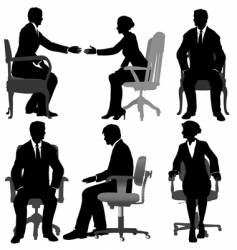 Business men and business women vector image