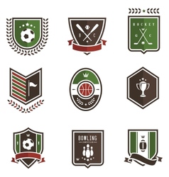 Sport emblems vector image