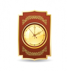 Retro clock vector image