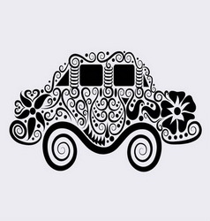 Car ornament vector image