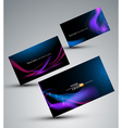 Futuristic set of cards vector image