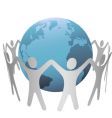 Global people vector image