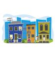 Street scene vector image
