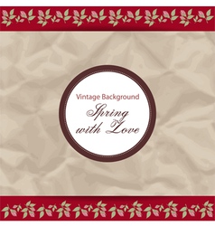 Vintage background vector image