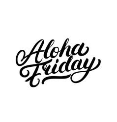 Hawaii hand written lettering Royalty Free Vector Image