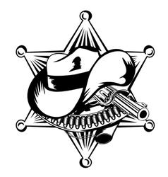 Sheriffs star vector image
