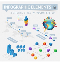 Infographic design elements vector image