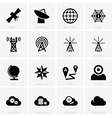 Communication icons vector image