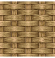 Vintage wooden basket Vintage wooden basket vector image