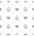 Abstract pomegranate and stylized hearts pattern Abstract pomegranate and stylized hearts pattern vector image