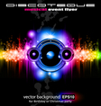Futuristic music vector image