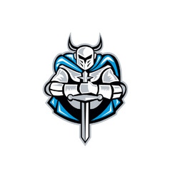 Knight With Sword vector image