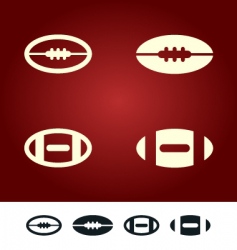 American football sign vector image