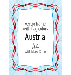 Frame and border of ribbon with the colors of the Frame and border of ribbon with the colors of the vector image