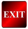 Exit symbol vector image