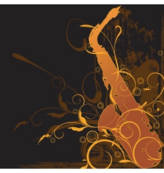 Sax background vector image
