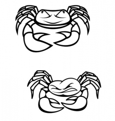 Two crabs vector image