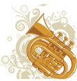 Jazz horn graphic vector image