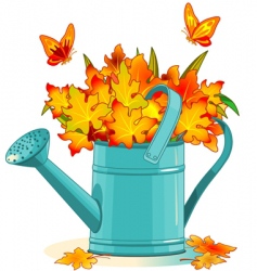 Watering can vector image