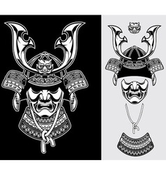 Detailed samurai armor vector image