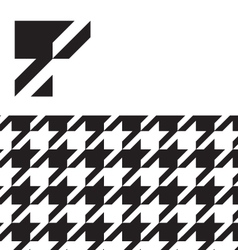 Classic hounds tooth swatch pattern vector image