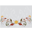 Floral background silhouette vector image