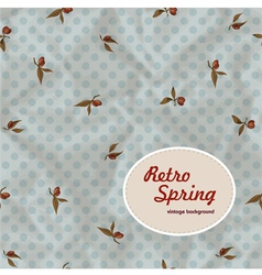 Vintage pattern with plums vector image