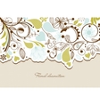 Floral background vector image
