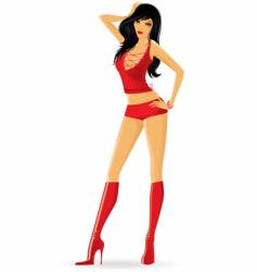 Sexy girl vector image