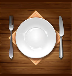 Plate vector image
