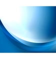 Blue smooth wave template vector image